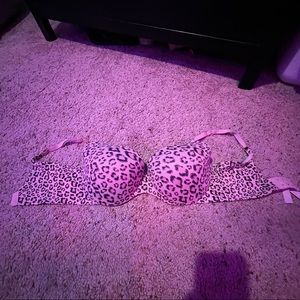 Cheetah Print Victoria’s Secret Bra 34DD 2 Clasp